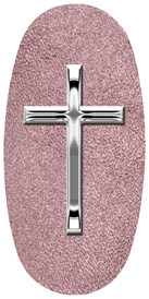 DASOV 510 SL SH OR Silver Single Cross Shimmer Orchid Background